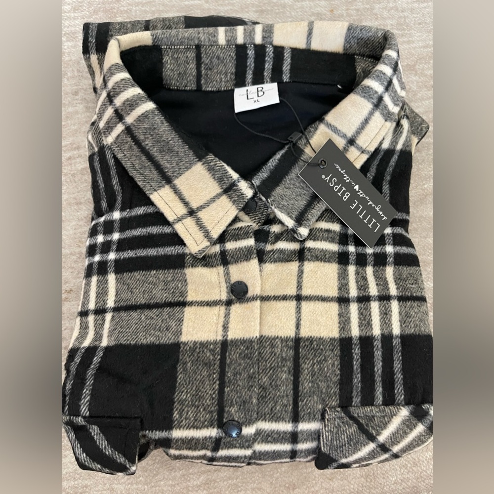 Little Bipsy Men's XL toasty flannel Shacket
